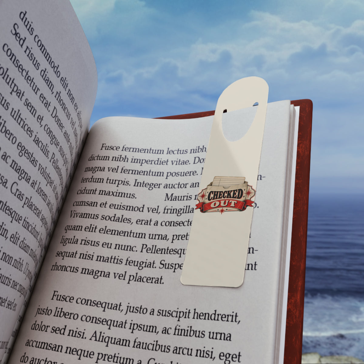 Checked Out Bookmark