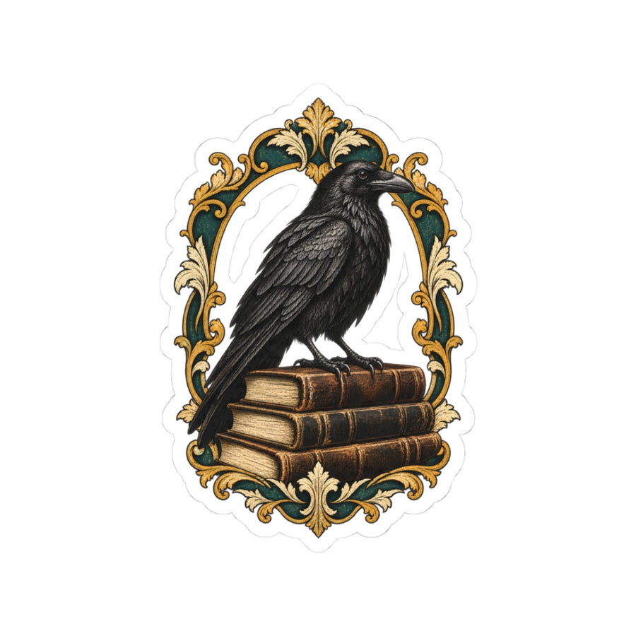 The Raven & the Stacks Sticker