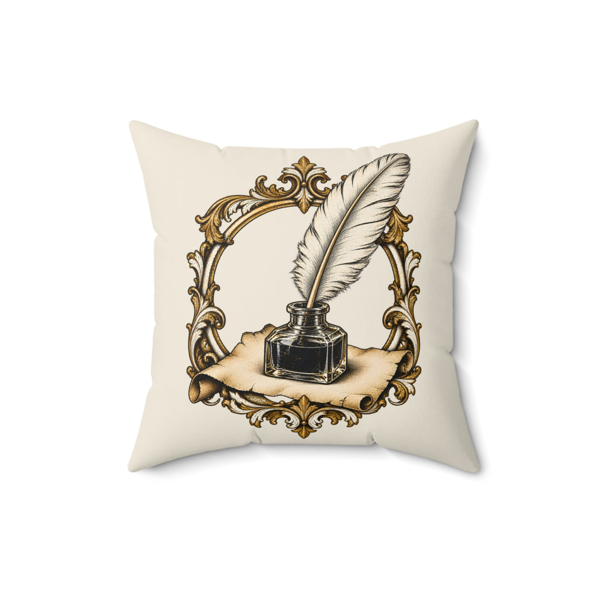 Quill & Inkwell Throw Pillow