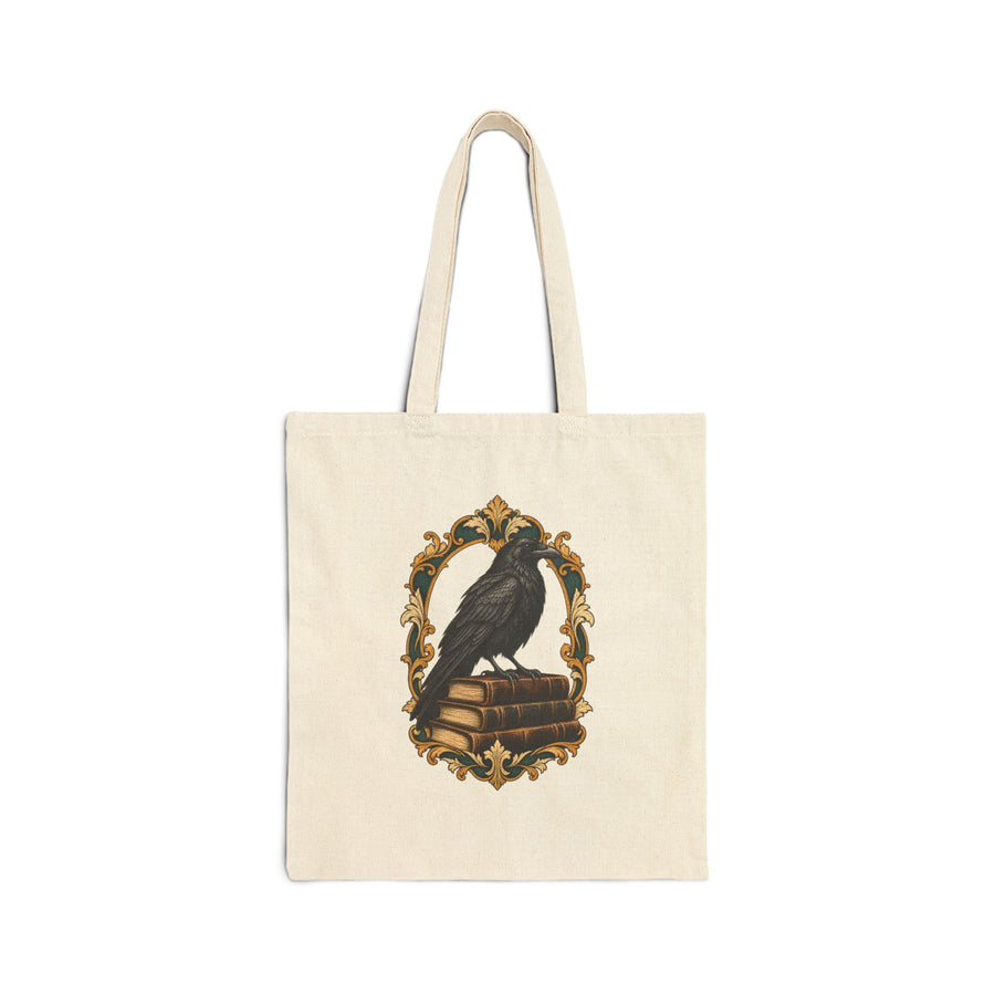 The Raven & the Stacks Tote Bag