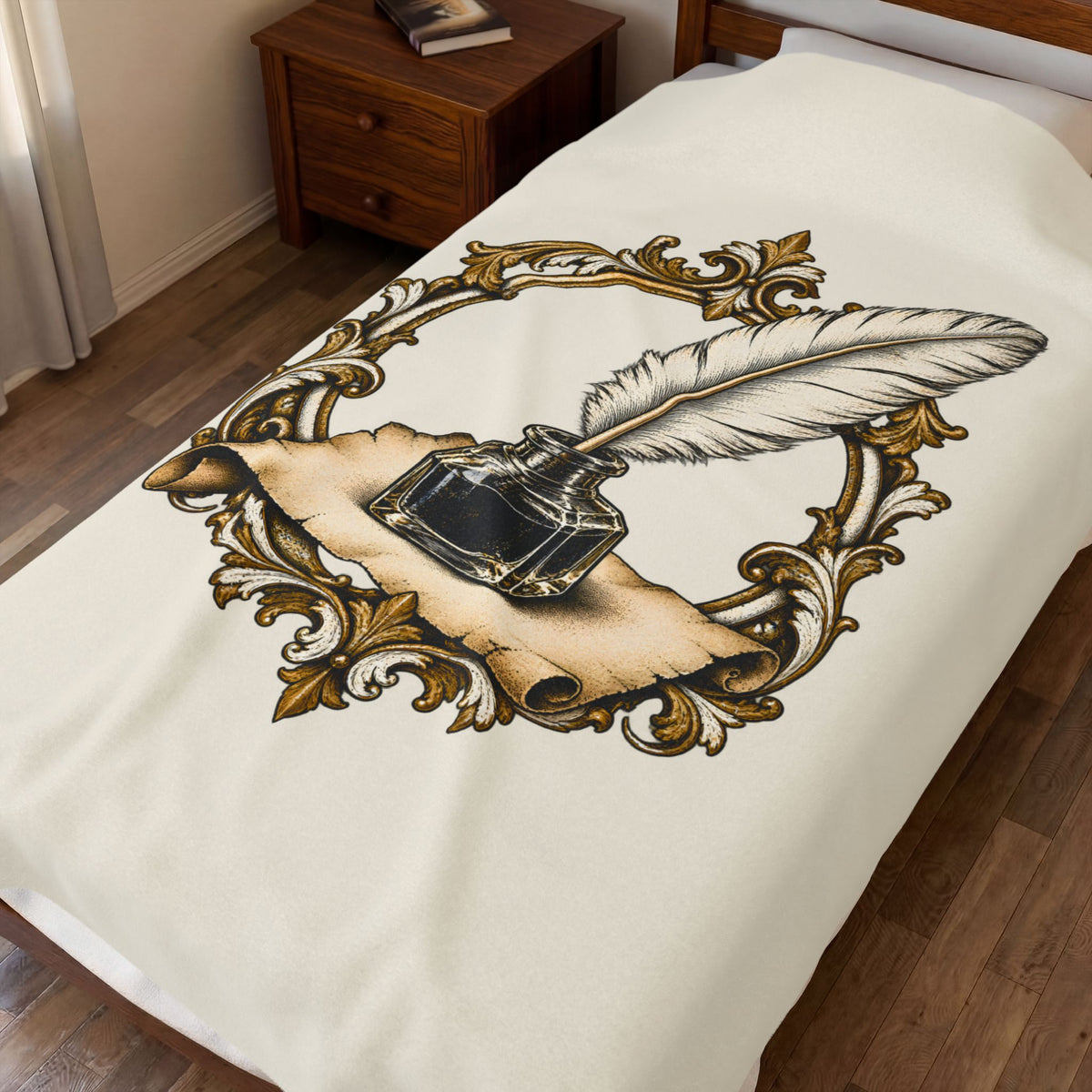 Quill & Inkwell Plush Blanket