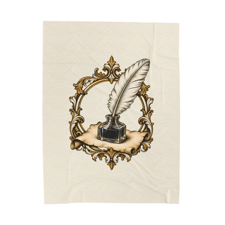 Quill & Inkwell Plush Blanket