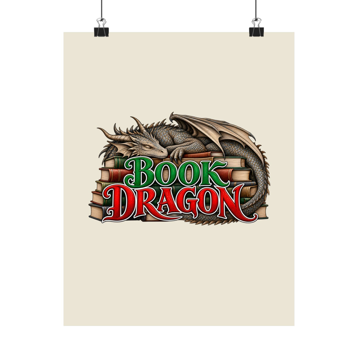 Book Dragon Poster