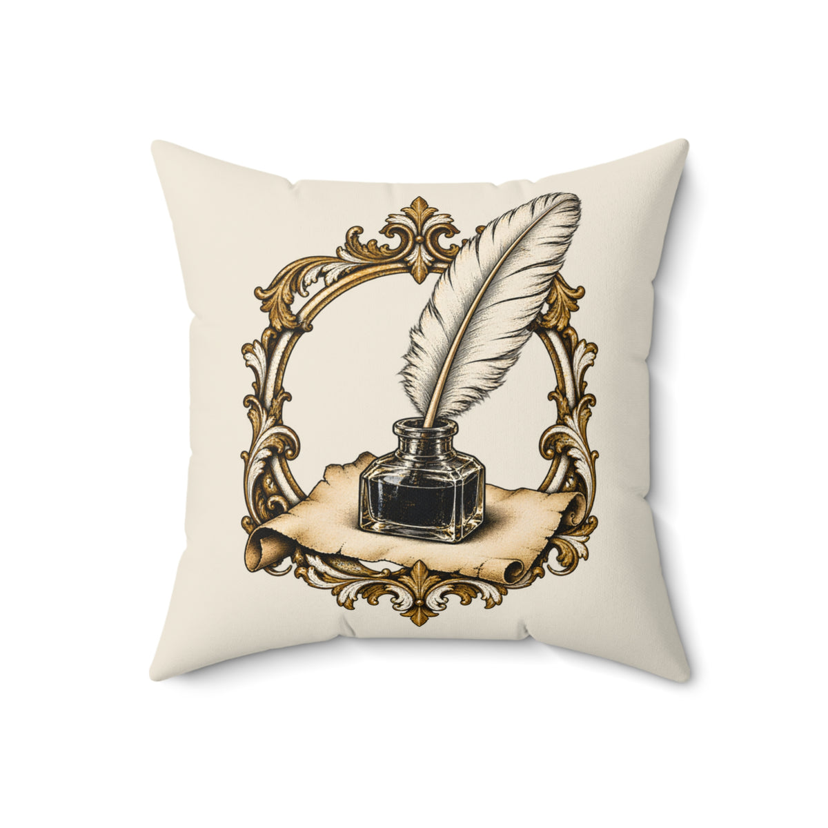 Quill & Inkwell Throw Pillow
