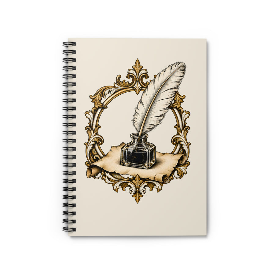 Quill & Inkwell Spiral Notebook