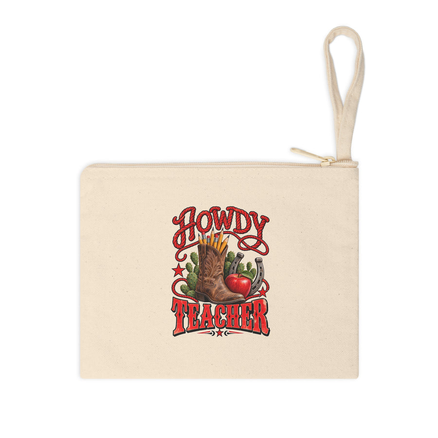 Howdy Teacher Pencil Pouch