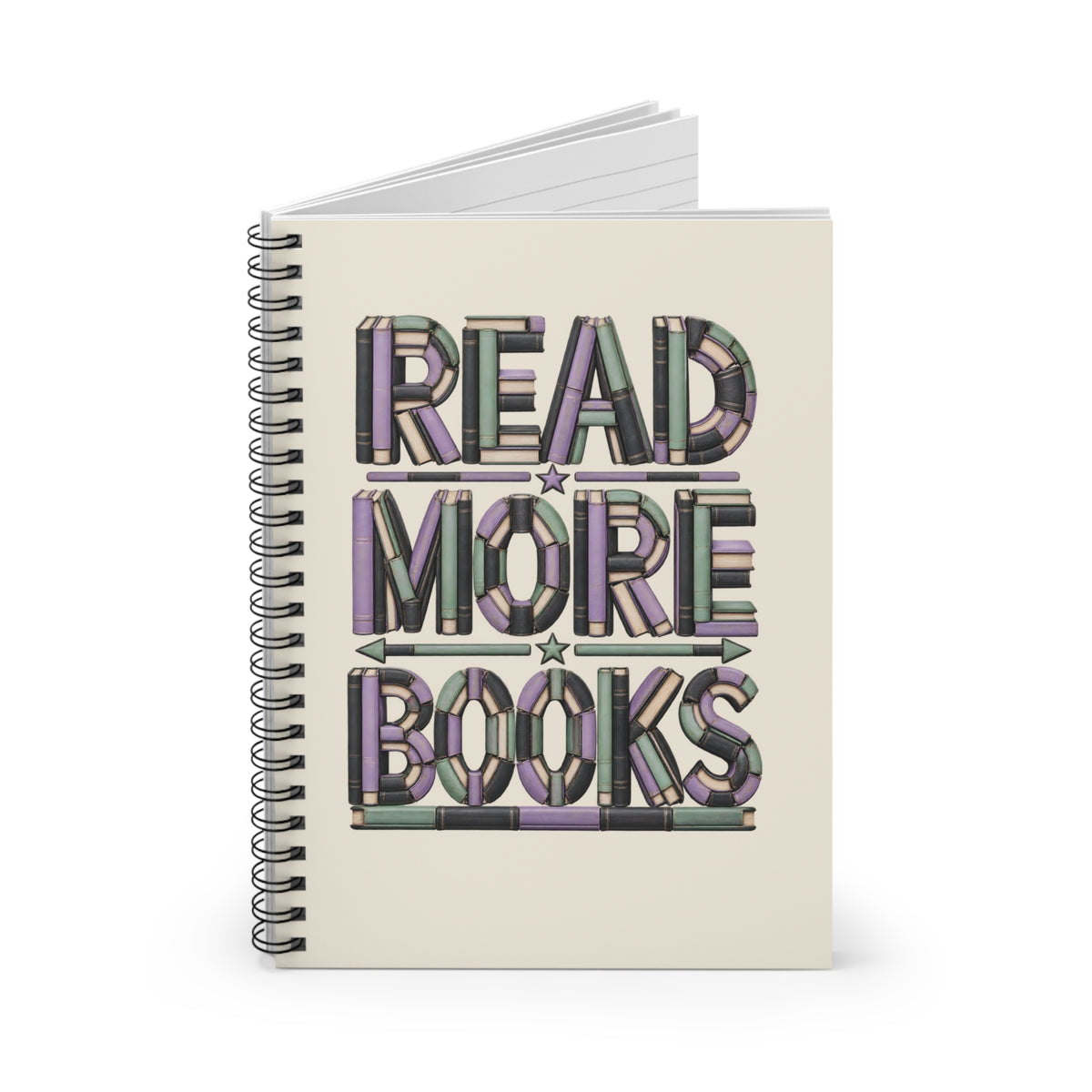 Read More Books Spiral Notebook