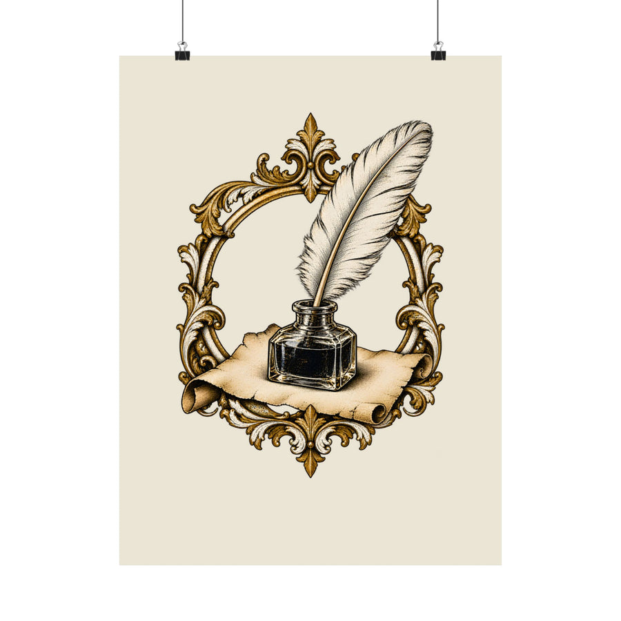 Quill & Inkwell Poster
