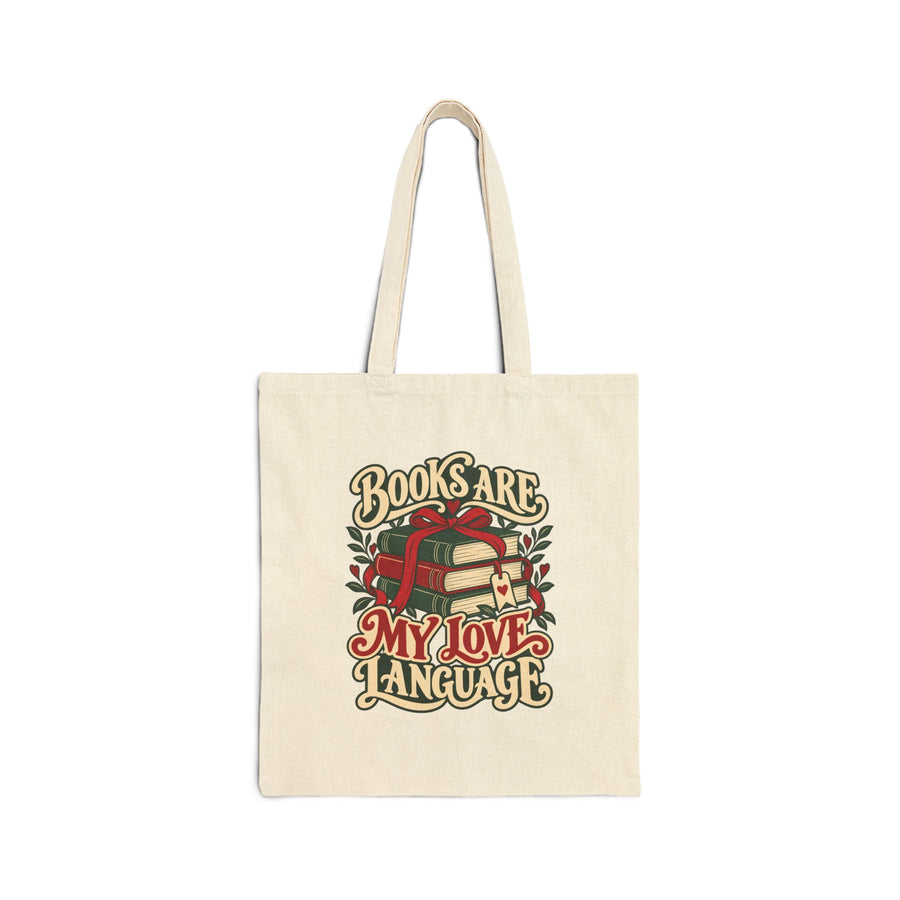 Books Are My Love Language Tote Bag