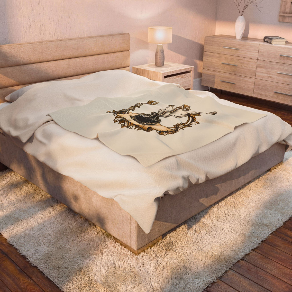 Quill & Inkwell Plush Blanket
