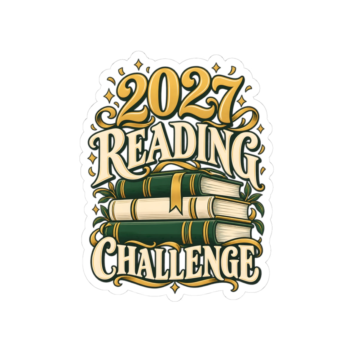 2027 Reading Challenge Sticker