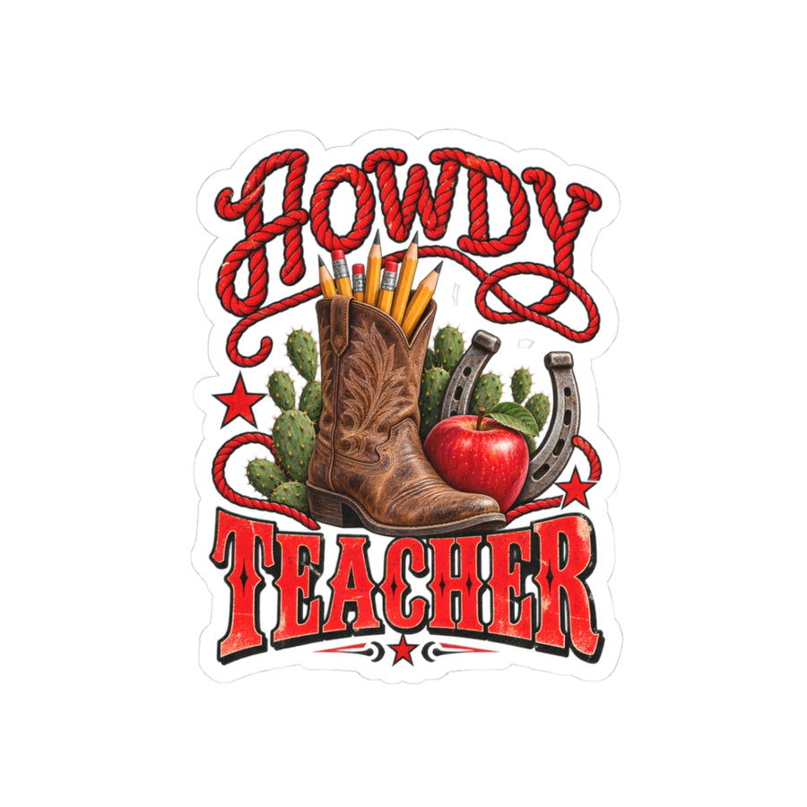 Howdy Teacher Sticker