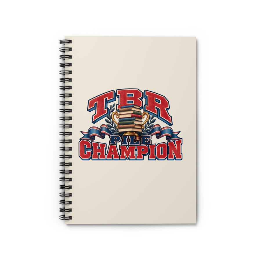 TBR Pile Champion Spiral Notebook