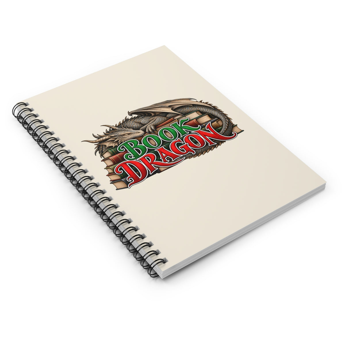 Book Dragon Spiral Notebook