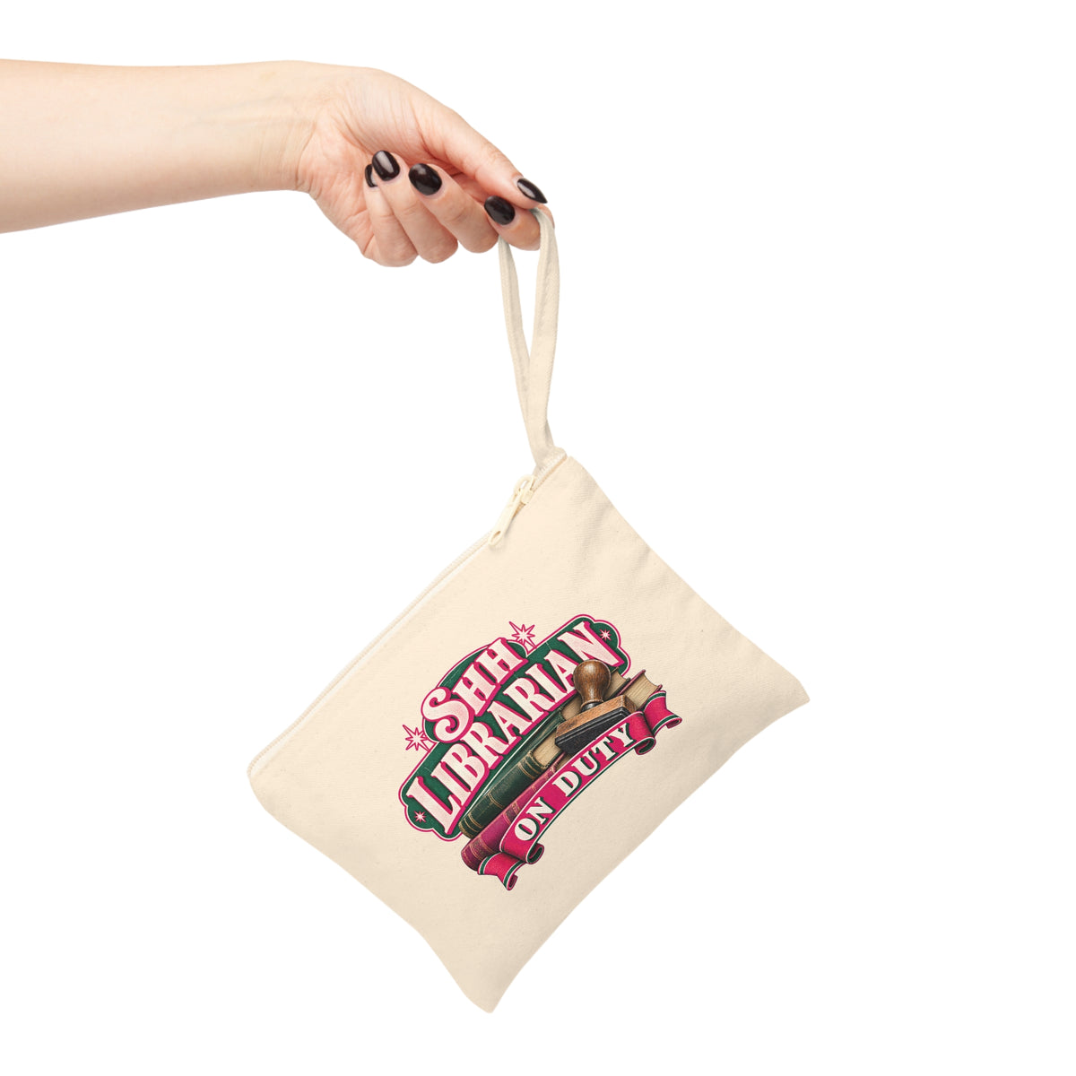 Shh, Librarian on Duty Pencil Pouch