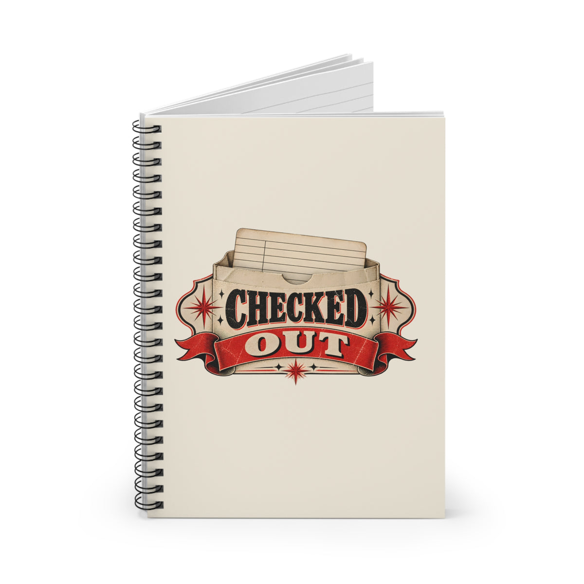 Checked Out Spiral Notebook