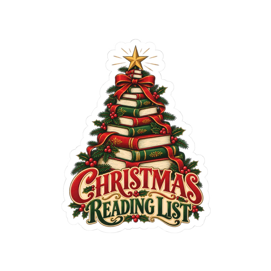 Christmas Reading List Sticker