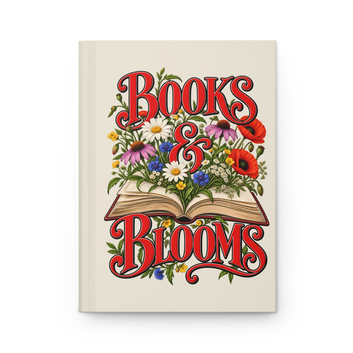 Books & Blooms Hardcover Journal