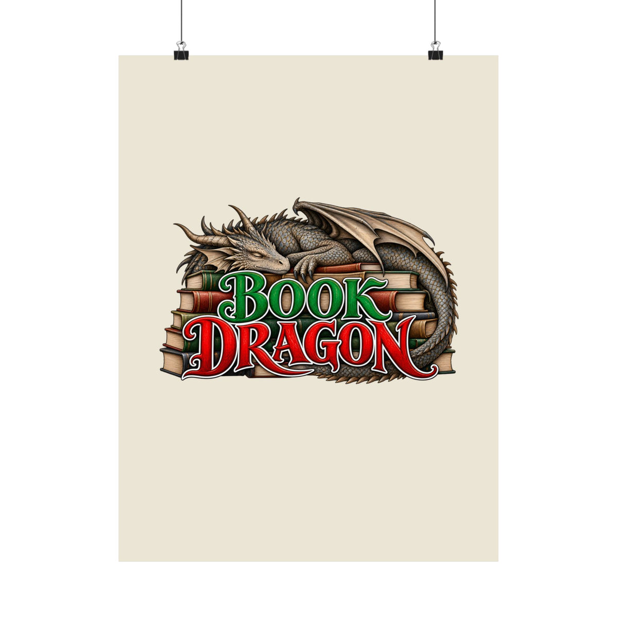 Book Dragon Poster