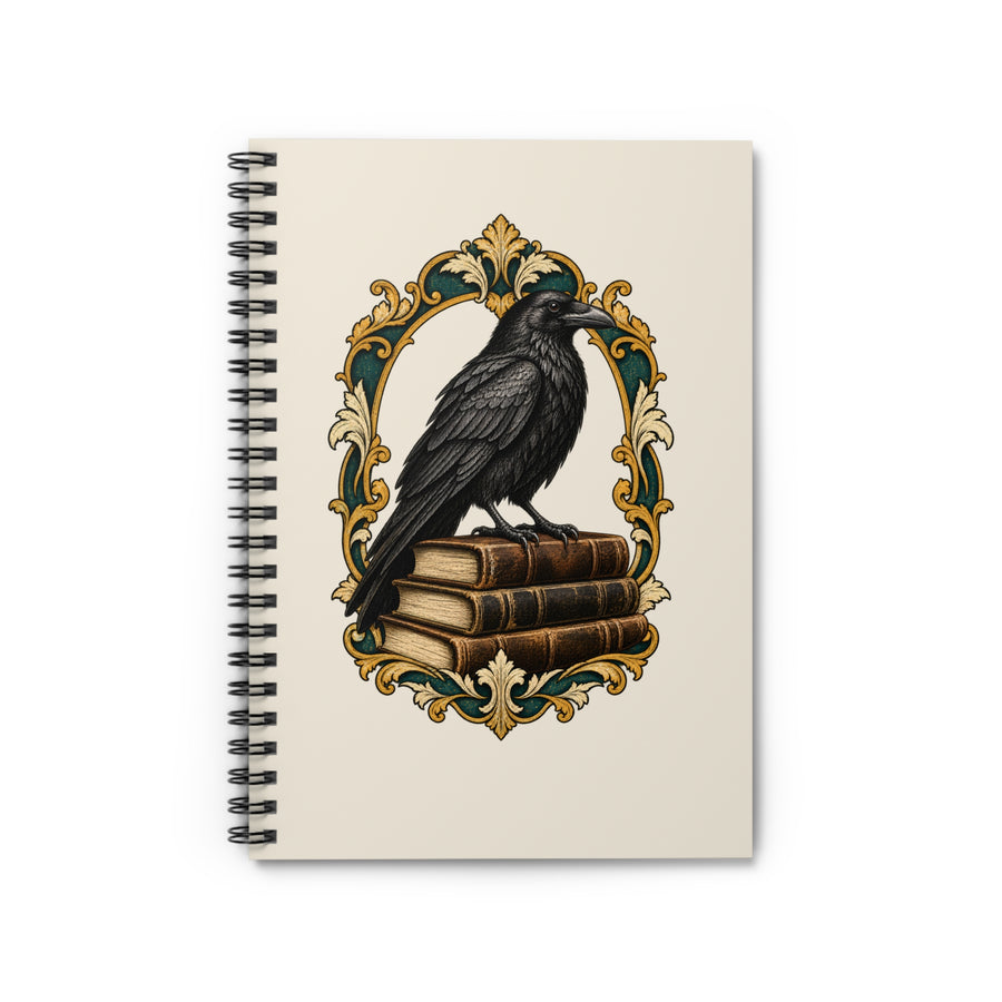 The Raven & the Stacks Spiral Notebook
