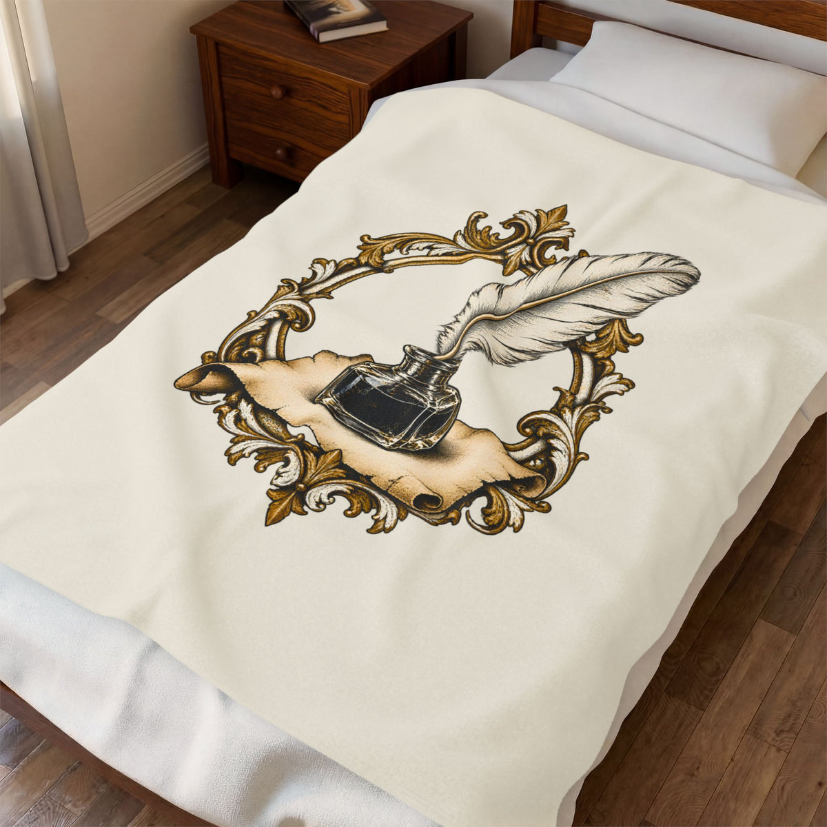 Quill & Inkwell Plush Blanket