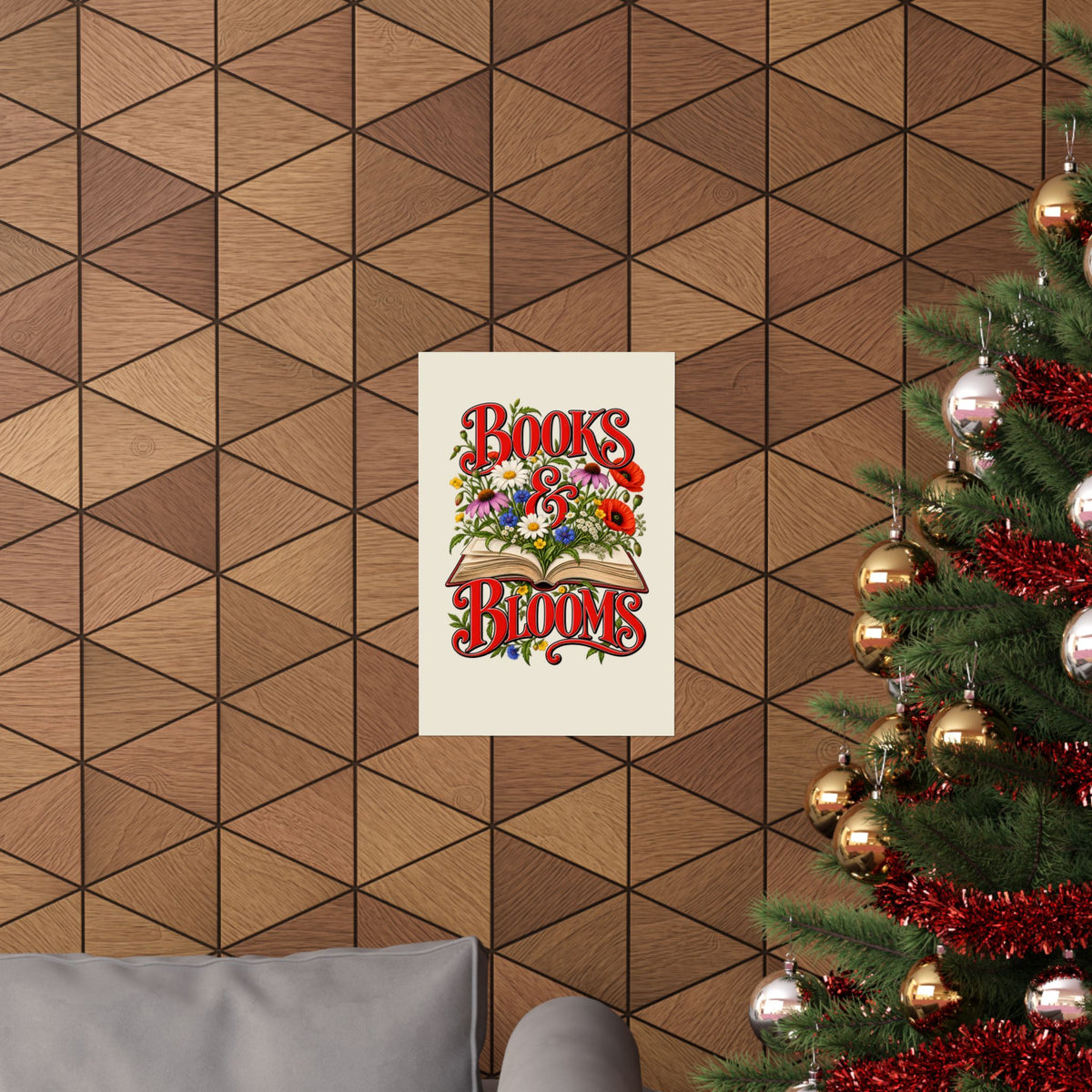 Books & Blooms Poster