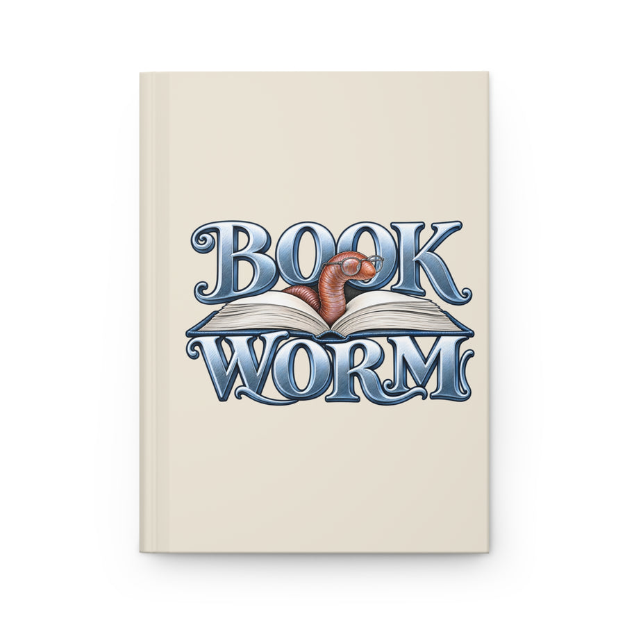 Book Worm Hardcover Journal