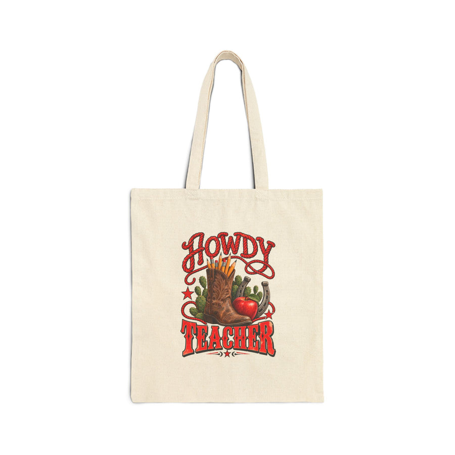 Howdy Teacher Tote Bag