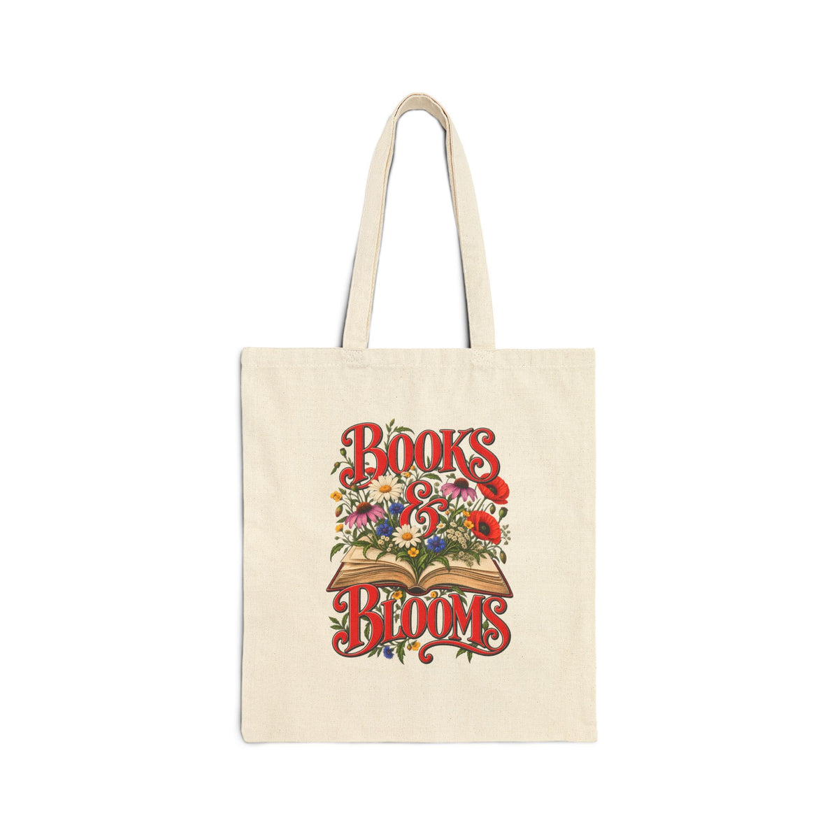 Books & Blooms Tote Bag