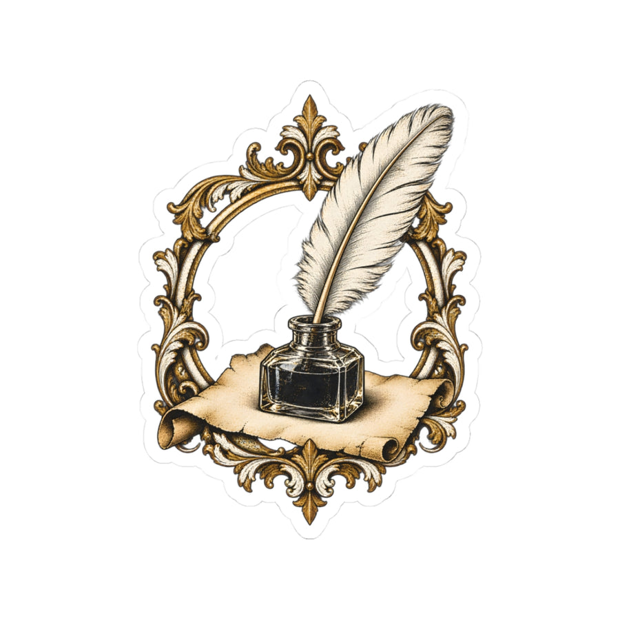 Quill & Inkwell Sticker