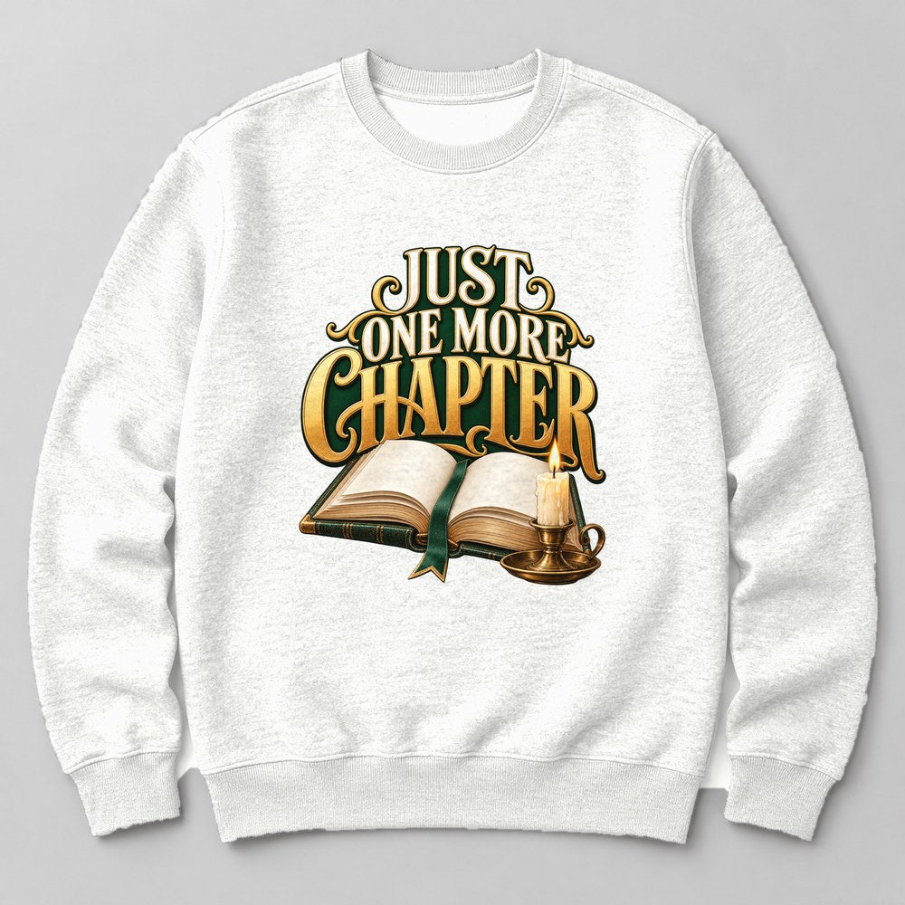 Just One More Chapter Sweatshirt in White