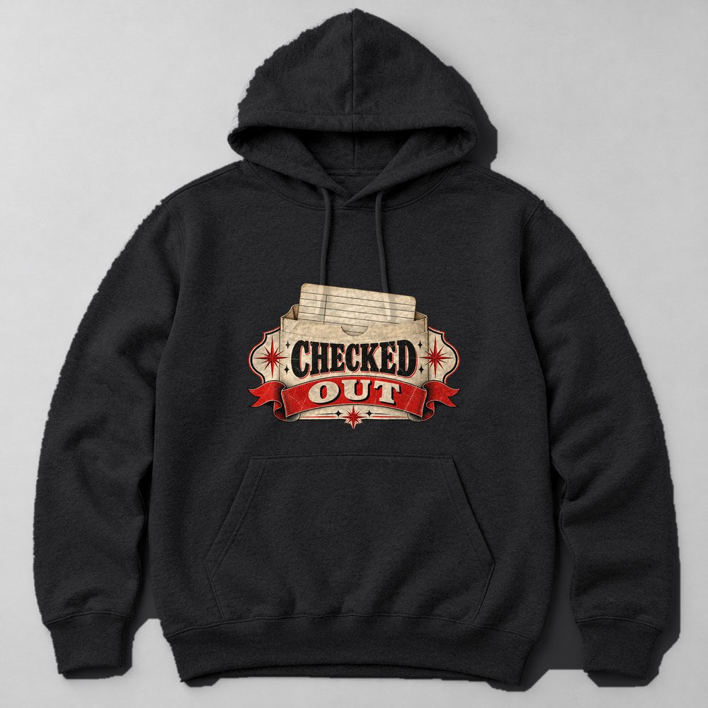 Checked Out Hoodie in Black