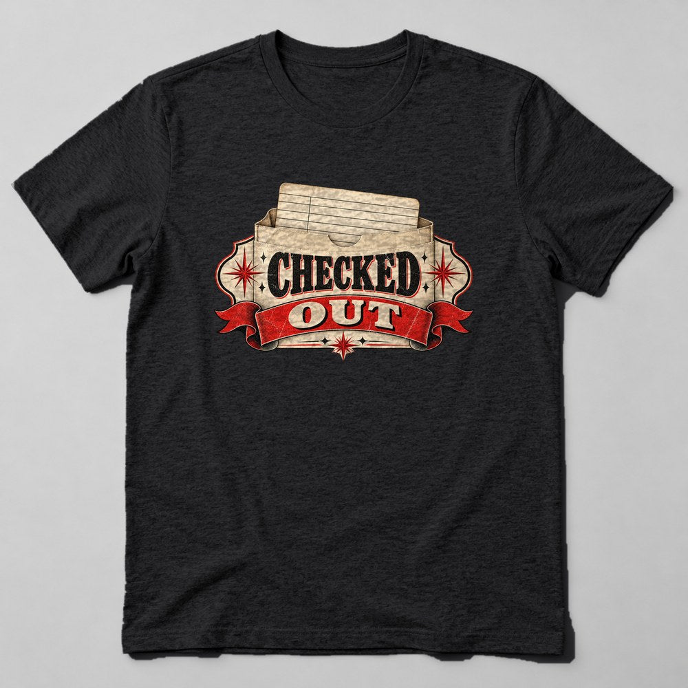 Checked Out T-Shirt in Black