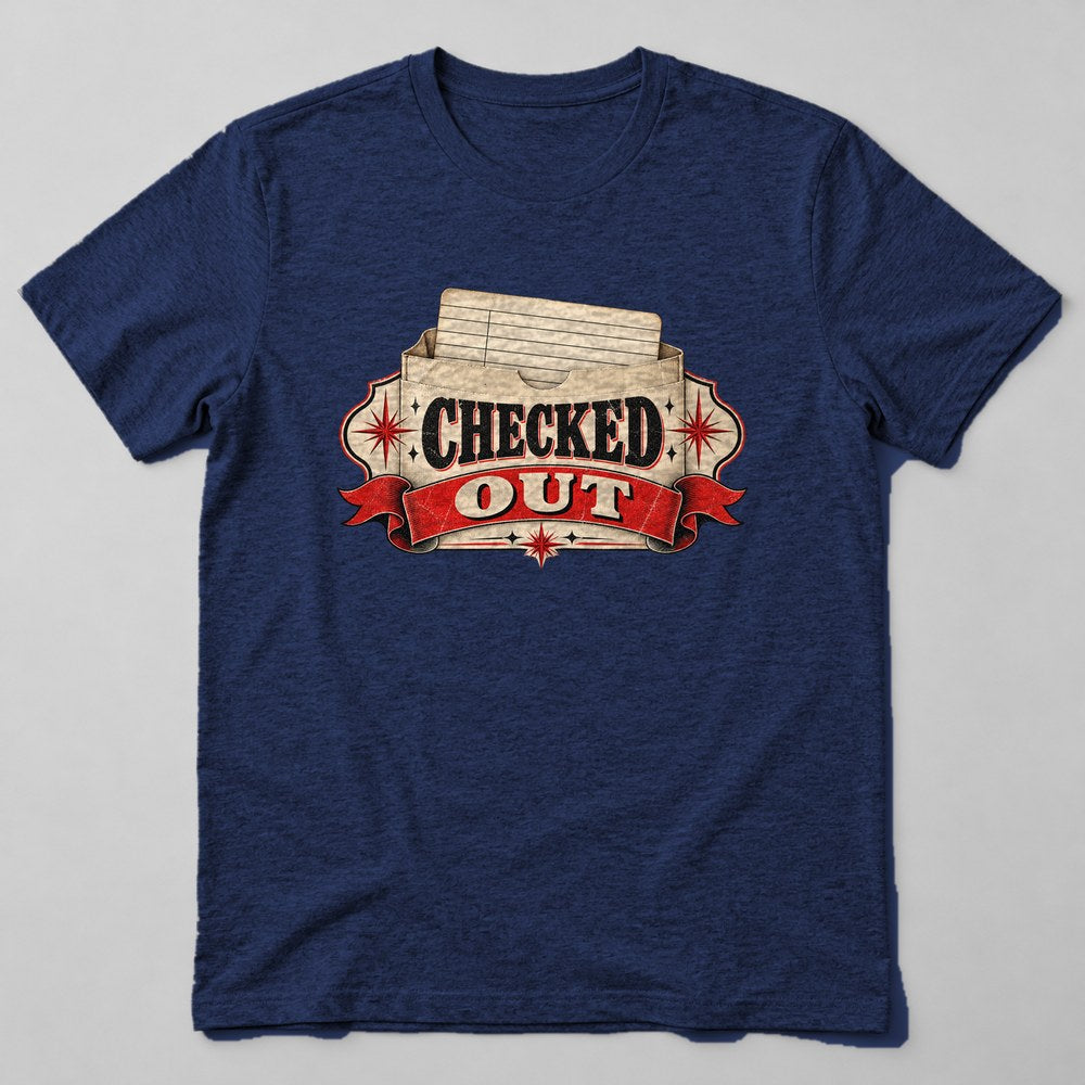 Checked Out T-Shirt in Navy