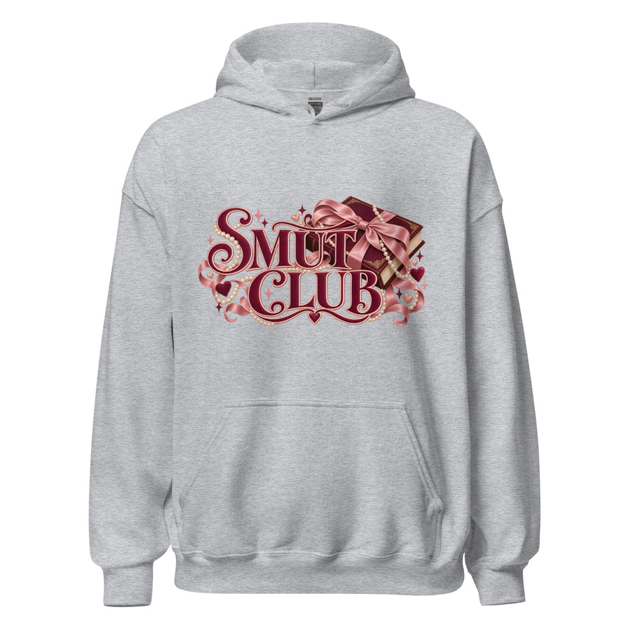 Smut Club Hoodie in Sport Grey — official front print preview