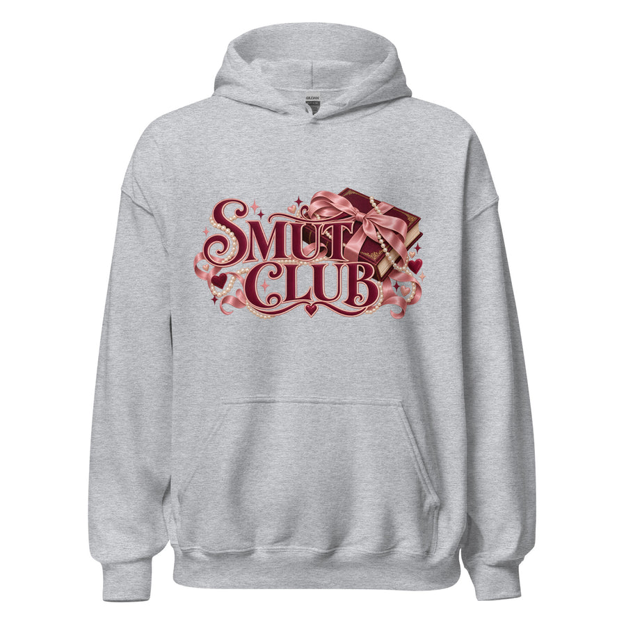 Smut Club Hoodie in Sport Grey — official front print preview