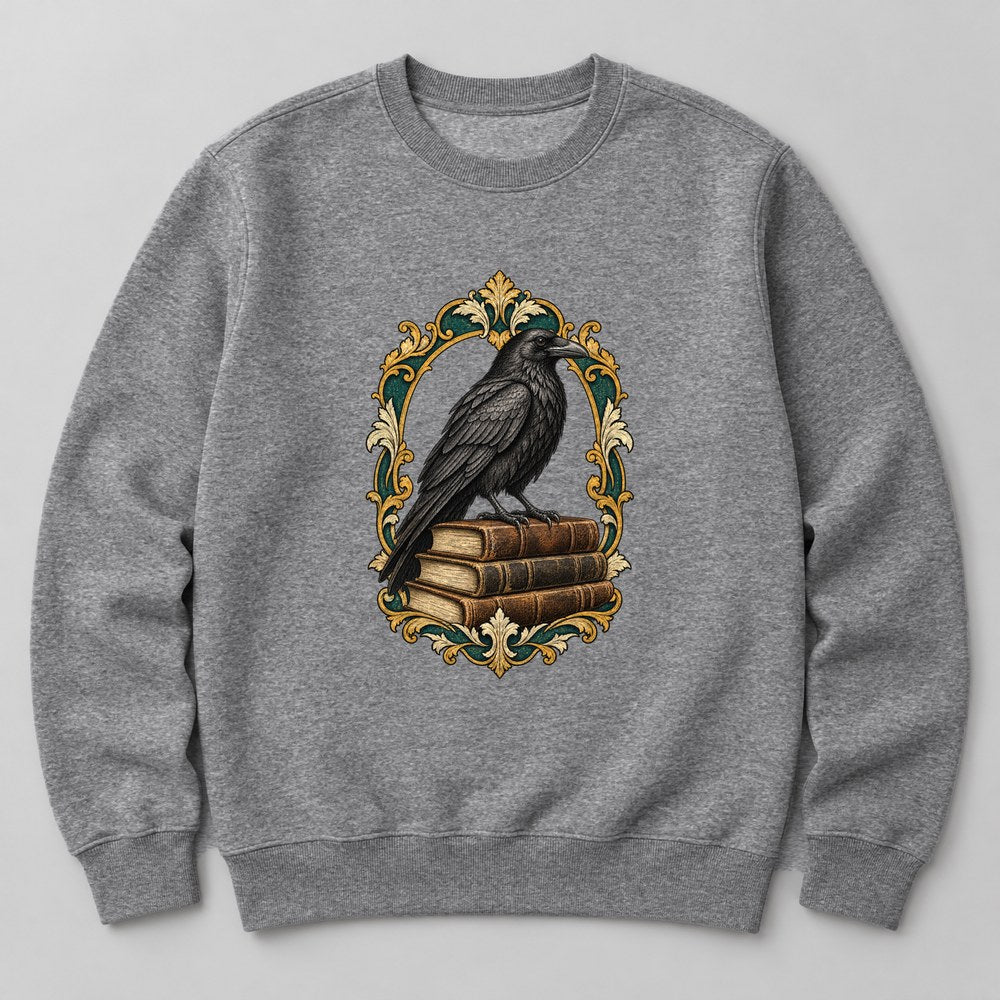 Raven Books Sweatshirt in Heather Grey