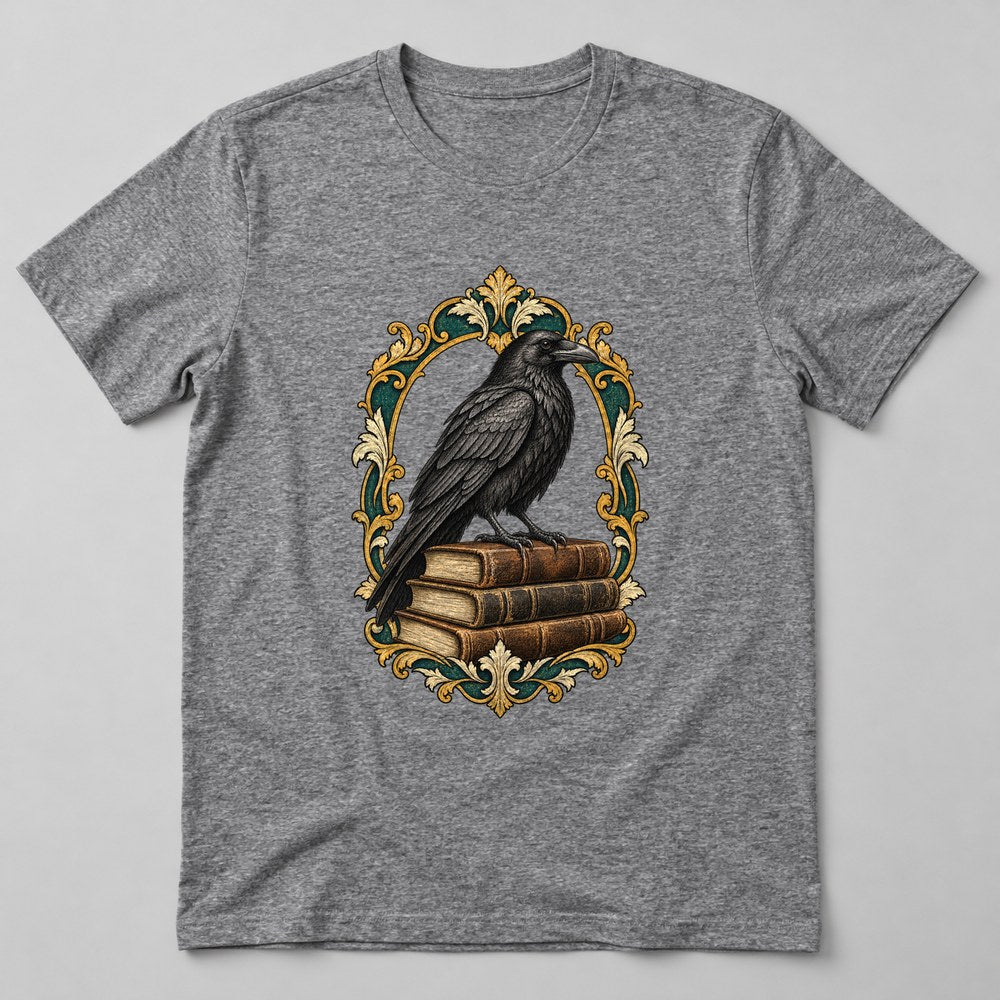 Raven Books T-Shirt in Heather Grey