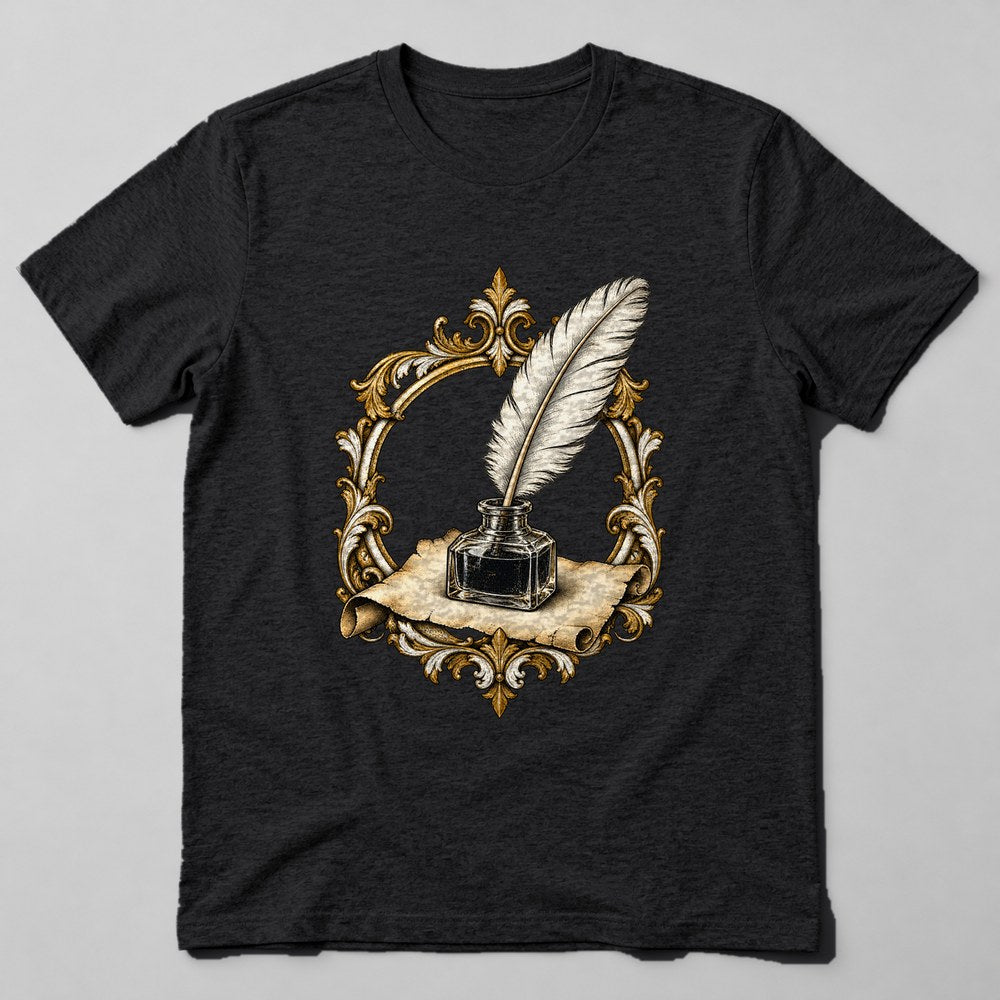 Quill Inkwell T-Shirt in Black