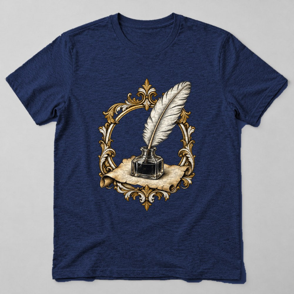 Quill Inkwell T-Shirt in Navy