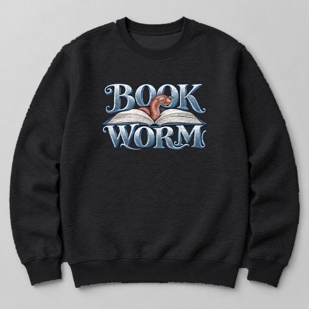 Book Worm Sweatshirt in Black