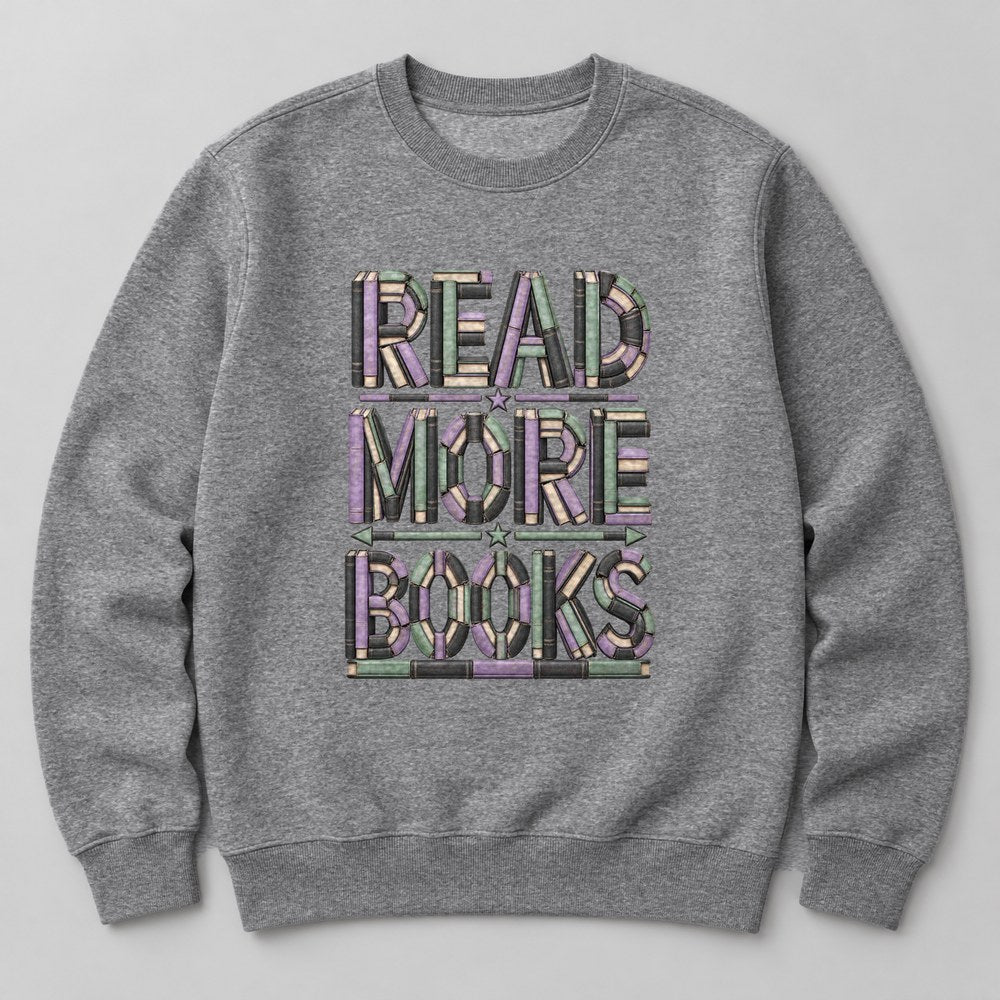 Read More Books Sweatshirt in Heather Grey