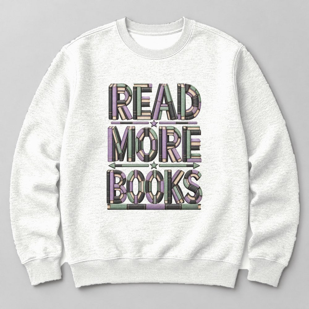 Read More Books Sweatshirt in White