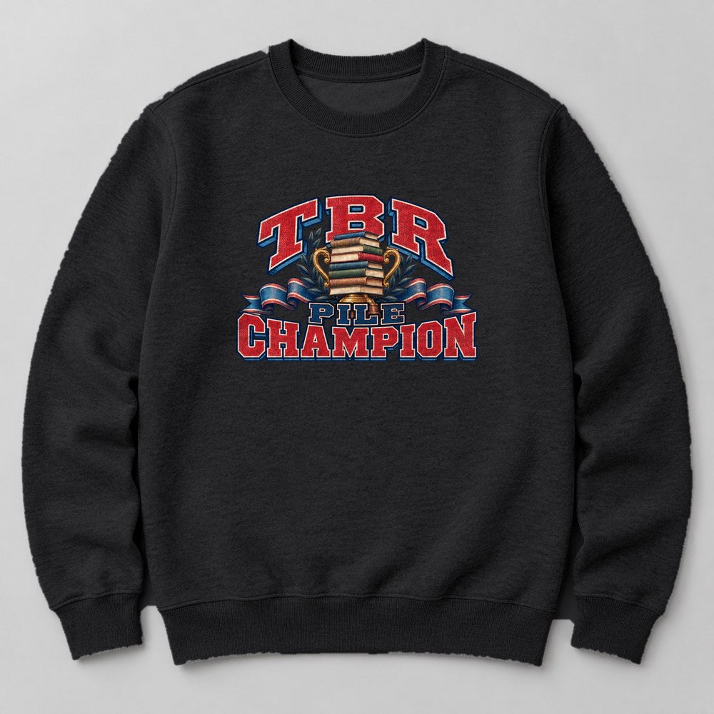 Tbr Pile Champion Sweatshirt in Black