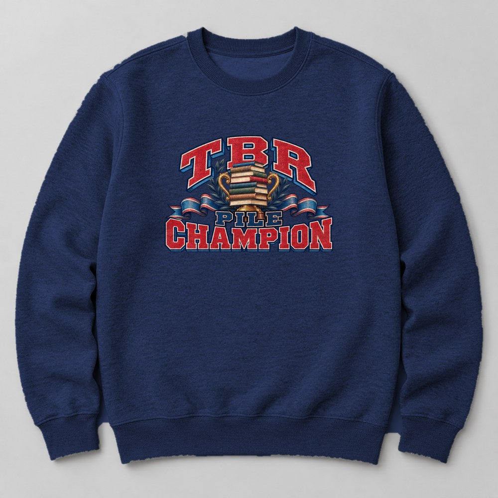 Tbr Pile Champion Sweatshirt in Navy