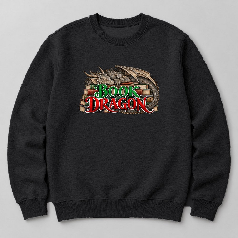 Book Dragon Sweatshirt in Black