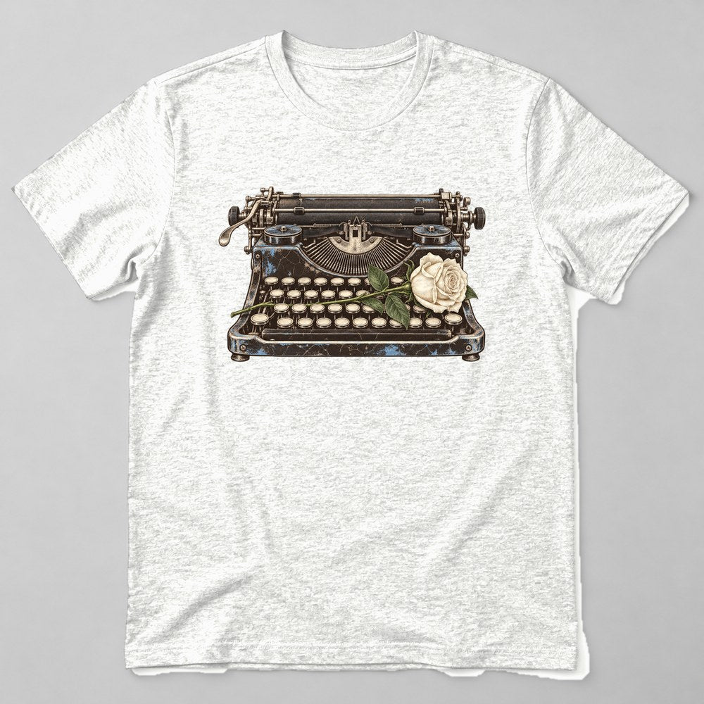 Typewriter Poetry T-Shirt in White
