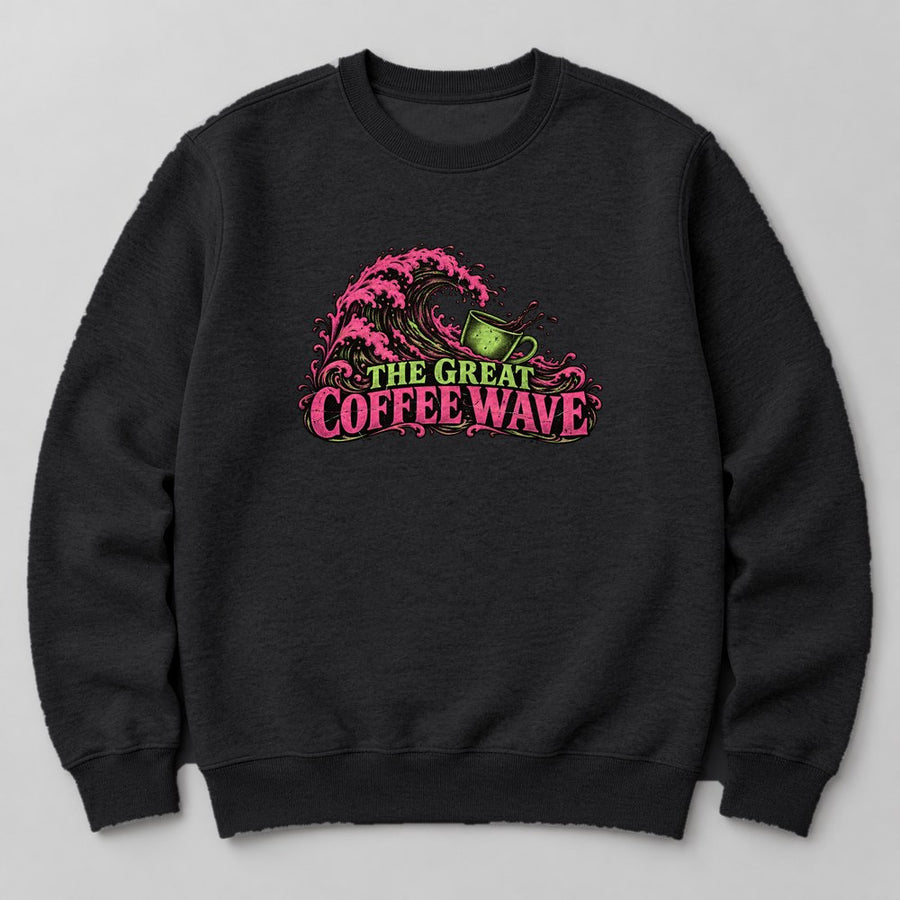 The Great Coffee Wave Sweatshirt in Black