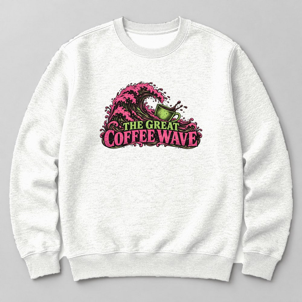 The Great Coffee Wave Sweatshirt in White