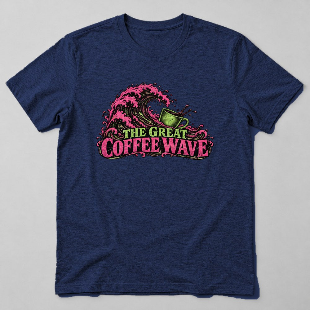 The Great Coffee Wave T-Shirt in Navy